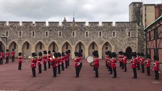 Queens Royal Guard Perform Star Wars Imperial March At Windsor Castle During Changing Of The Guard