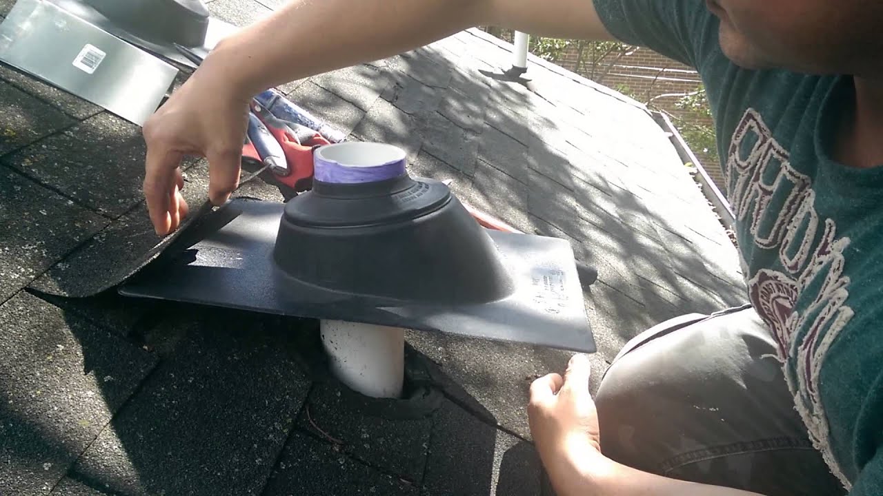 Instalacion de botas para tubos de ventilacion - YouTube