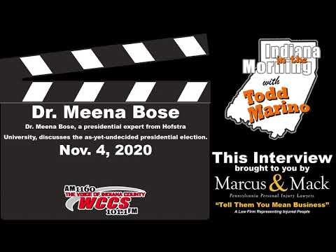 Indiana in the Morning Interview: Dr. Meena Bose (11-4-20)