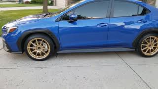 Subaru WRX 2022 | Gold Wheels