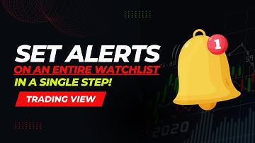 How to Set Up Alerts for Your Entire Watchlist in 1 Click | Trading View Tutorial || IT WALA