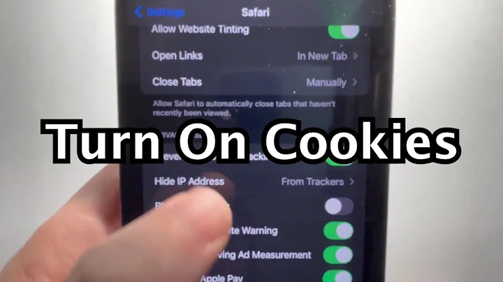 Safari for iPhone: How to Enable Cookies (iOS 15)