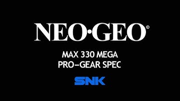 Neo-Geo Bios Startup screen in HD 1080P and Widescreen