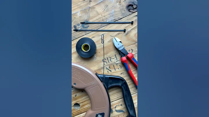 Electrician Quick Tip 4 - Fish Tape Trick ⚡️