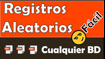 ¿Cómo generar registros aleatorios de cualquier Base de Datos para pruebas?|Sin rueda Tecnológica