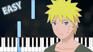 Naruto Shippuden OST - Shirohae / Guren Easy Piano Tutorial