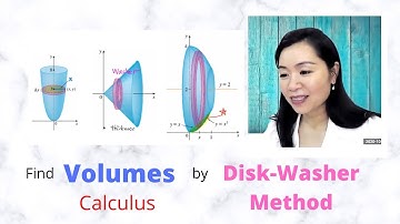 Volumes, Disk-Washer Method, Solids of Revolution ( Calculus Math 110B section 6.2 video 2)