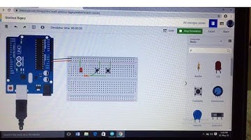 IOT SIMPLE PROJECT USING PUSH BUTTON IN TINKER CAD