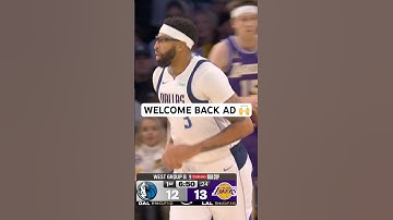 Anthony Davis is back!