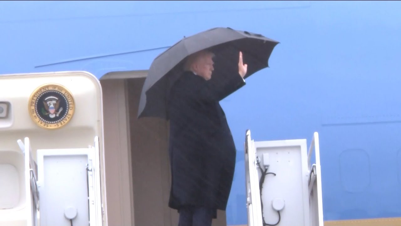 JUST IN: Trump Boards Air Force One At JBA To Head To Florida For