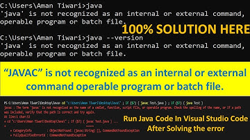 Java is not recognized as an internal or external command