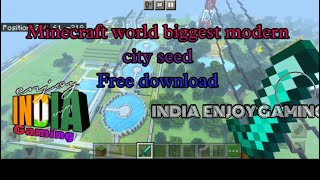 Minecraft world biggest modern city free download /link description me screenshot 4