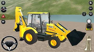 JCB Backhoe Loader Driving - Bus Simulator Indonesia - Android Gameplay