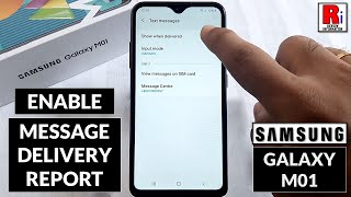 How to Enable Message Delivery Report on Samsung Galaxy M01