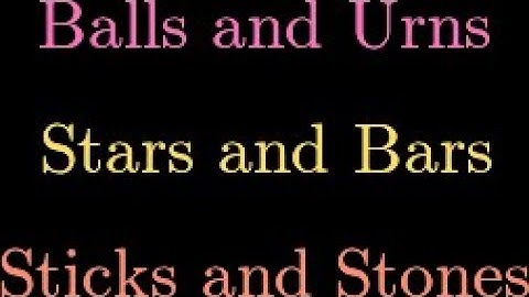 Compositions: Balls & Urns, Sticks & Stones, Stars & Bars in Combinatorics