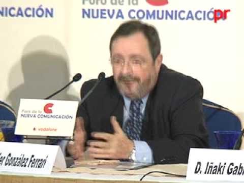 Javier González Ferrari en el Foro de la Nueva Comunicación