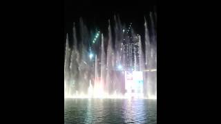 Dubai fountain with indian song