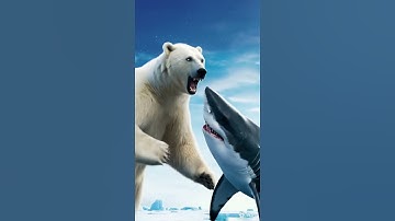 🐻‍❄️ Gấu Bắc Cực Đấu Cá Mập | Trận Chiến Sinh Tồn Khốc Liệt Dưới Vùng Băng Giá 🦈 | #Shorts