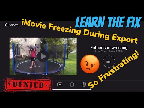 iMovie Freezing During Export Fix