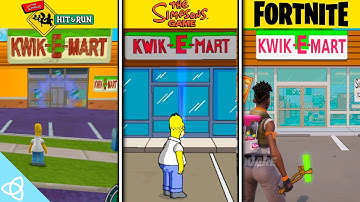What is the Best Open World Springfield? - Hit & Run vs. Simpsons Game vs. Fortnite | Side by Side