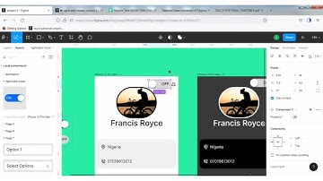 figma dark and light mode design