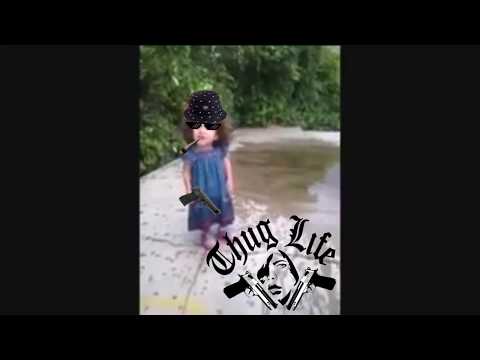 thug life: niña dise coño de la madre