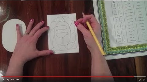 Egyptian Cartouche on Scratchboard   PART 1- Drawing the Cartouche and Hieroglyphs