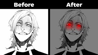 How To Make a Manga Eye Glow | Wekisava Manga Style Tutorial