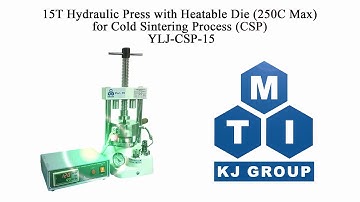 15T Hydraulic Press with Heatable Die (250C Max) for Cold Sintering Process (CSP) - YLJ-CSP-15