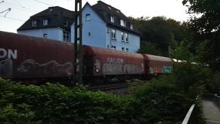 Goederen Trein Door Altena Duitsland