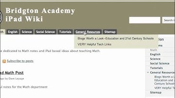 Google Sites and the BA iPad Wiki