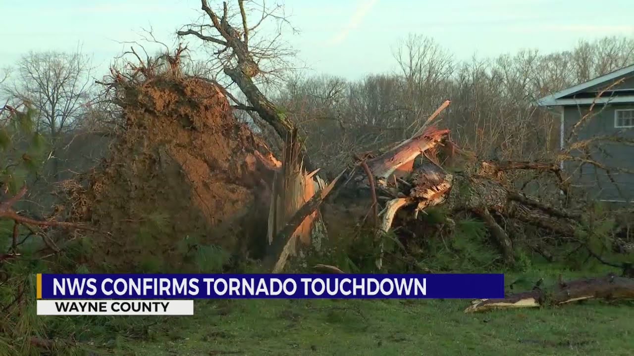 NWS confirms tornado touchdown in Wayne County YouTube