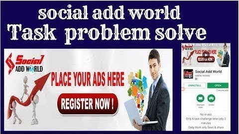 How to Complete 6 Task in Social Ad World After Registration 2018#