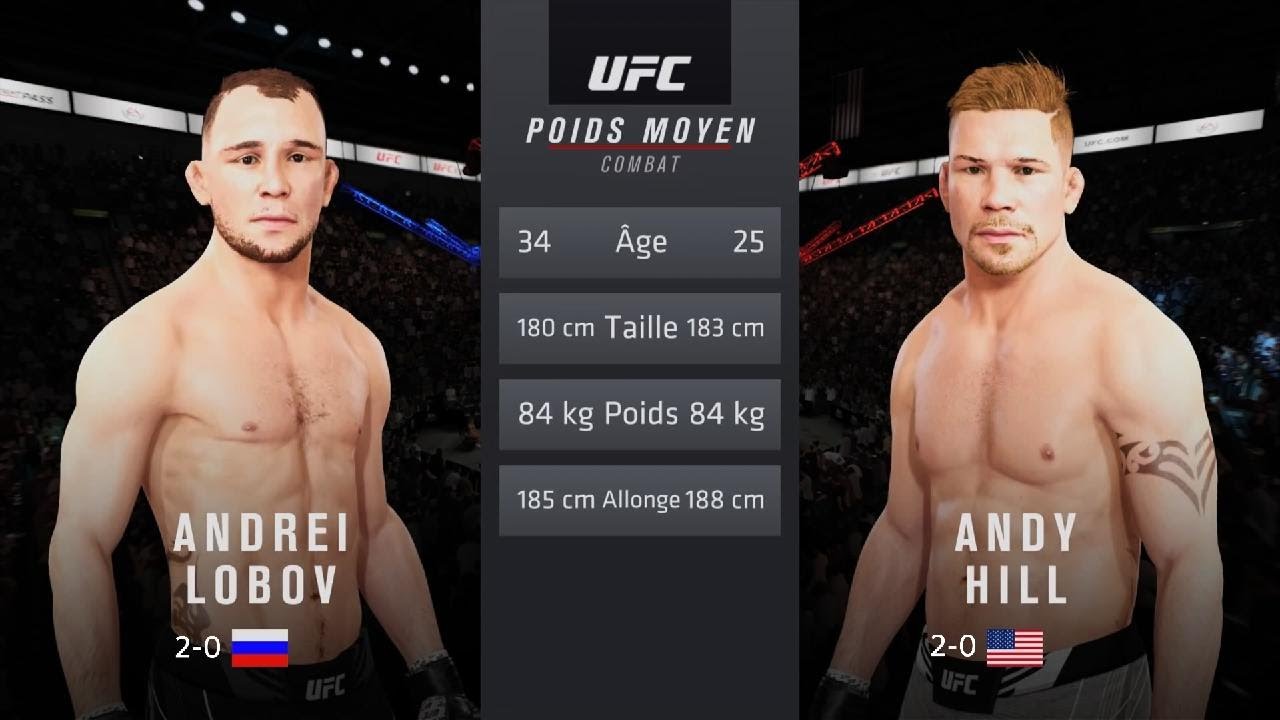 UFC 4 | Andrei Lobov vs Andy Hill | Middleweight | BL studio 27 - YouTube