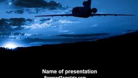 Air Flight PowerPoint Template by PoweredTemplate.com