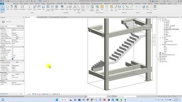 Buổi 7.3 - Mô hình cầu thang bộ kết cấu bằng stair và model inplace trong revit