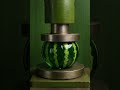 Breaking A Glass Watermelon With Hydraulics Satisfying Slow Mo Ai Aiart Glass Satisfying 