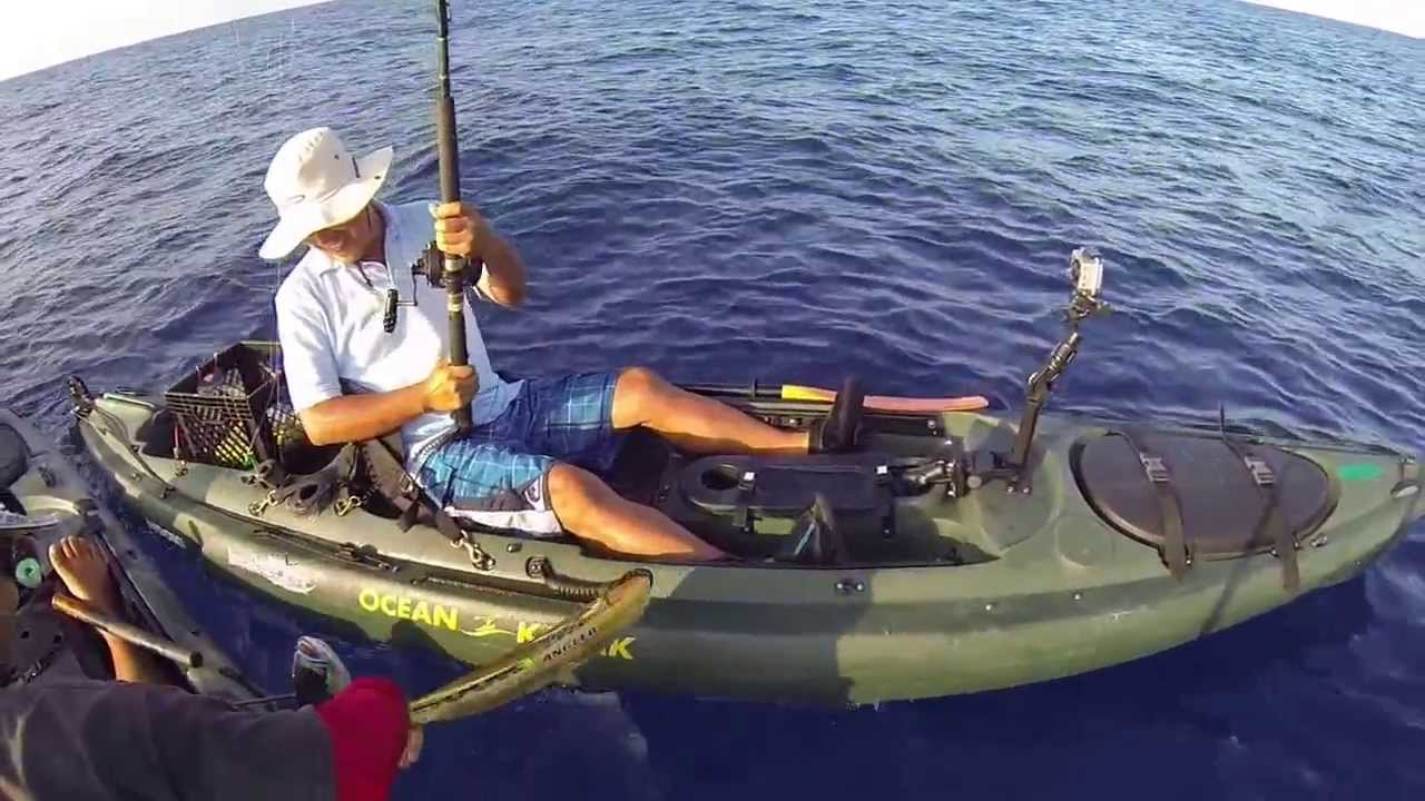 Mahi mahi fishing on Kayak at Ho'okena Big Island YouTube