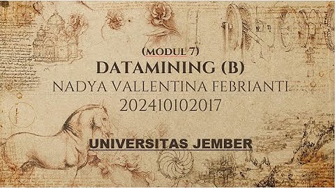 Modul 7 - Naïve Bayes Classification || DATAMINING || UNIVERSITAS JEMBER