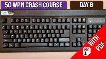 50 WPM Crash Course | DAY 6 | Free Typing Lessons | Tech Avi