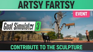 Goat Simulator 3 - Event - Artsy Fartsy - How to Contribute to the sculpture