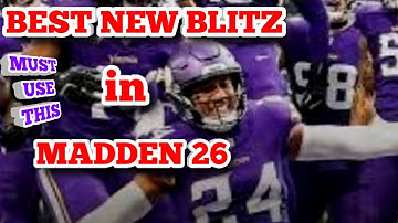 THE GREATEST NEW BLITZ IN MADDEN 26 THAT WORKS VS A BLOCKED RB! DT LOOPING/LB FAST BLITZ/D END BLITZ