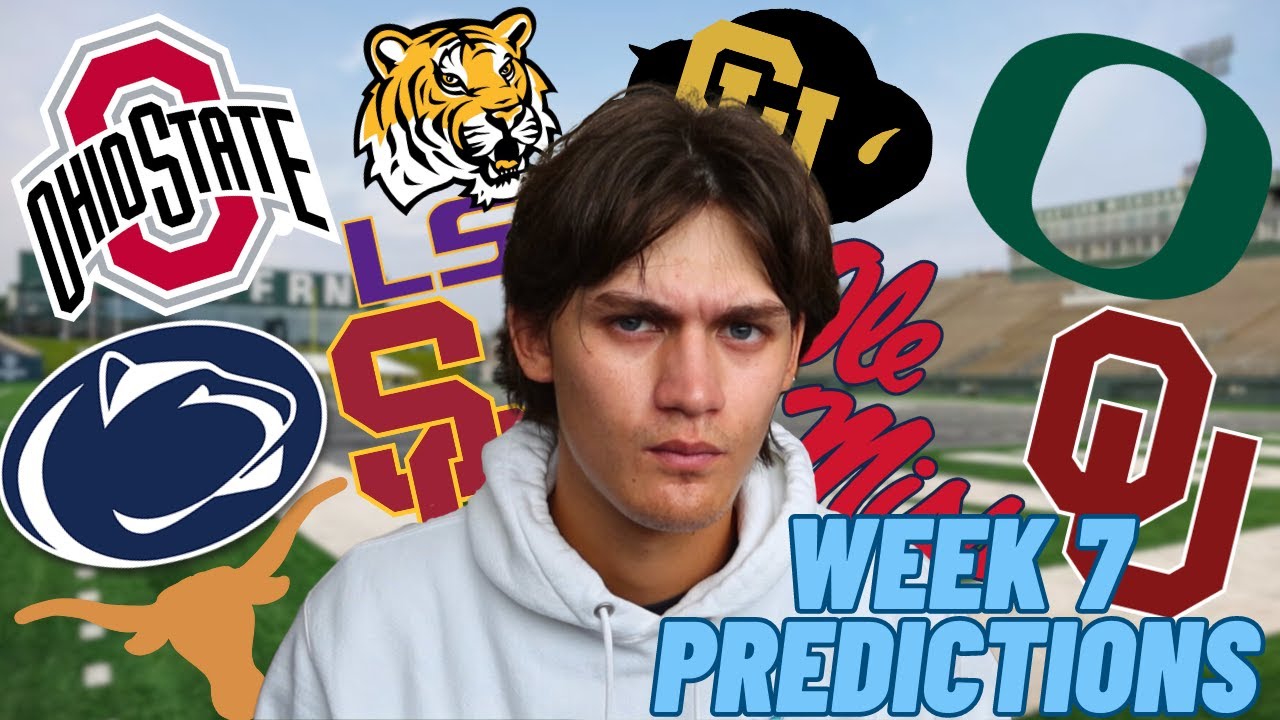 WEEK 7 COLLEGE FOOTBALL PREDICTIONS YouTube week-7-college-football-predictions-youtube