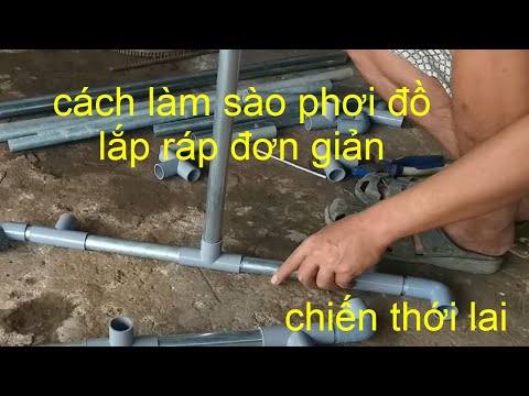 Video Cách làm sào phơi đồ lắp ráp / đơn giản dễ làm/ ai... - youtube