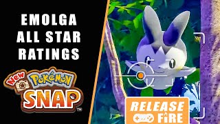 New Pokémon Snap Emolga All Star Ratings - Emolga 3 Star And 4 Star Rating Photographs