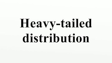 Heavy-tailed distribution
