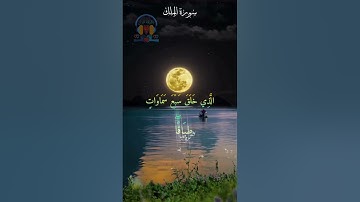 سورة الملك .. تُعرَفُ بـ المنجّية من عذاب القبر ❤️🧡💛