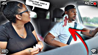 THROWING A DIRTY PAD ON MY HUSBAND TO SEE HIS REACTION!! *HE SNAPPED*