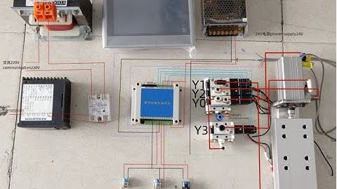 PLC Temperature Controller Touch Screen SSR Electrical Wiring diagram For COF ACF Bonding Machine