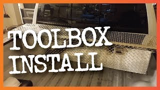 Here is an easy way to install a truck tool box without putting screws into the truck or using a pre-made install kit.